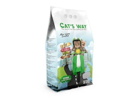 Arena Aglomerante para Gatos CATS WAY Aloe Vera 18 L