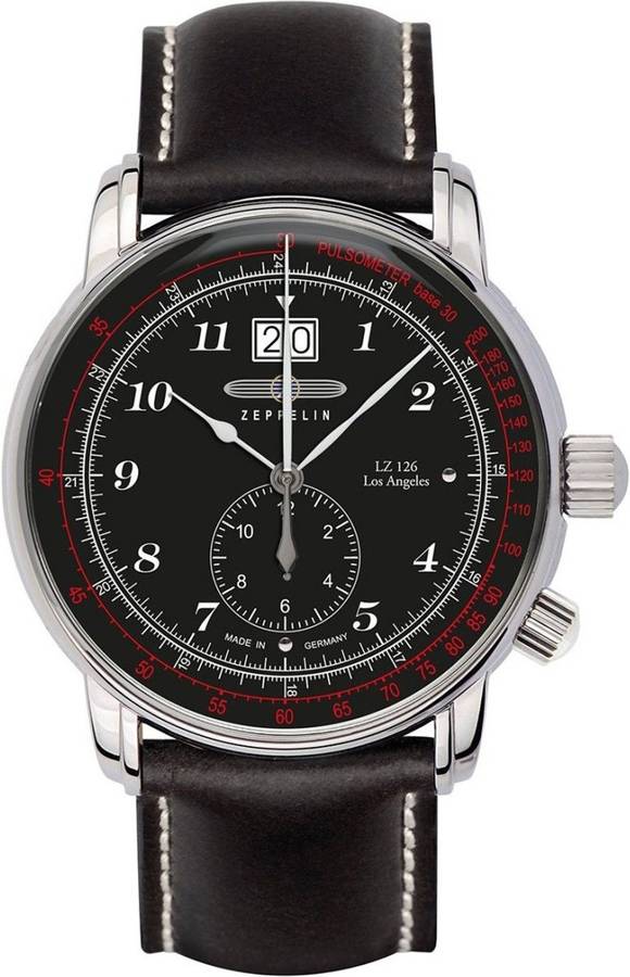 Reloj ZEPPELIN Hombre (Piel - Negro)