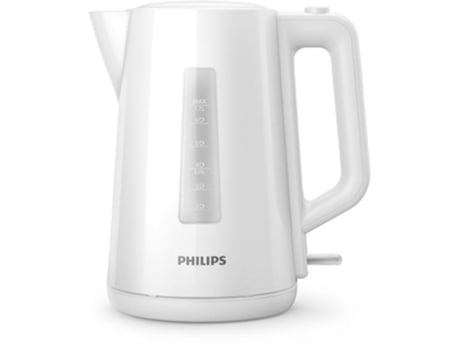 Philips Serie 3000 Hervidor de plástico de 1,7 l con tapa de resorte e indicador luminoso