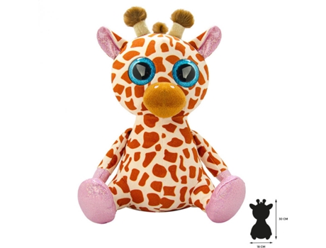 Peluche WILD PLANET Jirafa (16 x 18 x 30 cm - Poliéster)