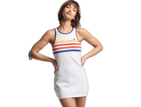 Vestido para Mujer SUPERDRY (M - Algodón - Blanco)