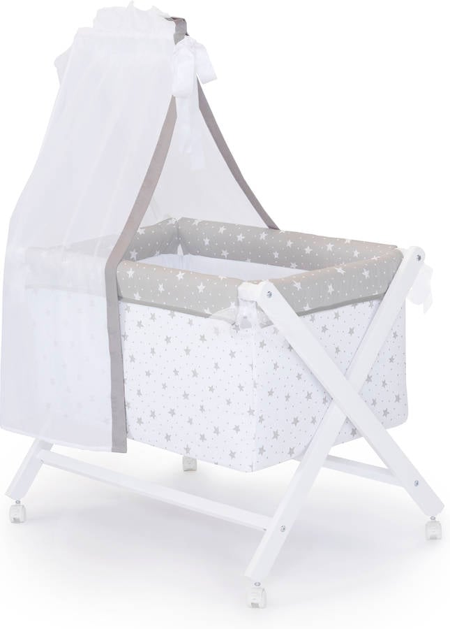 Cuna NAF NAF Minicuna + Textil y Velo Stars And Dots