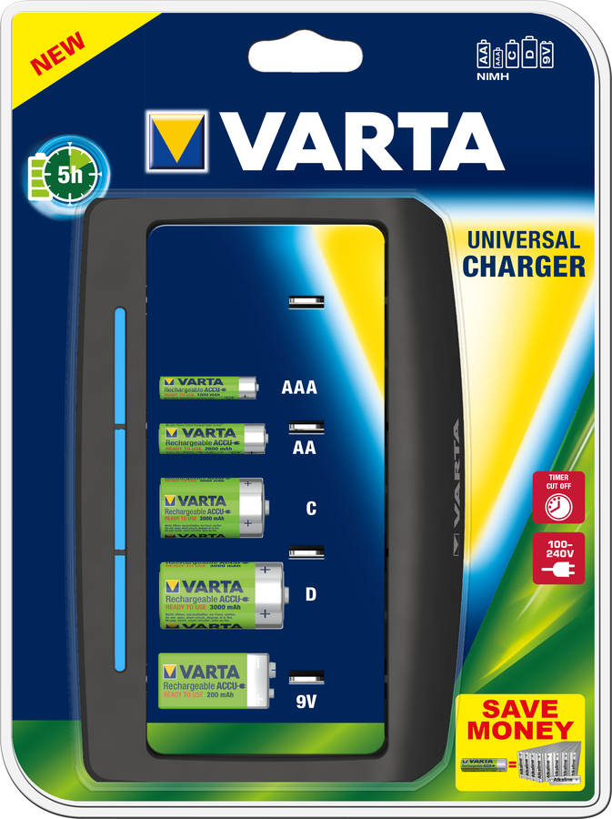 Cargador de pilas VARTA 57648 101 401