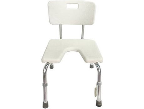 W.w.o. 1017 Forma de ducha poliban asiento con respaldo 7080 cm altura blanco unisex banco