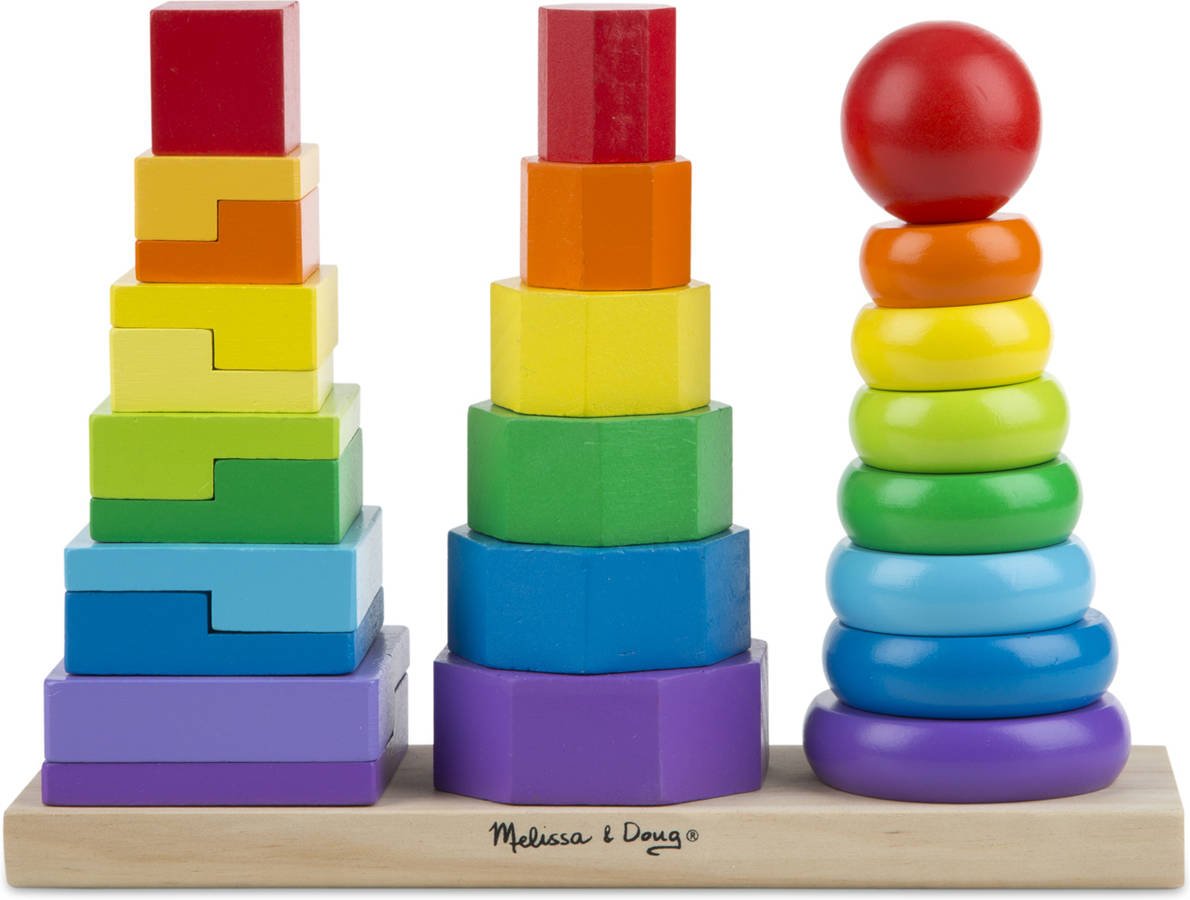 Juguete Educativo MELISSA & DOUG Geometric Stacker Toddler Toy