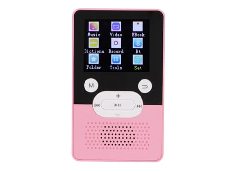 Reproductor MP3/MP4 Bluetooth SMANDY T9 1.8Inch HD calidad de sonido 16GB (Rosa