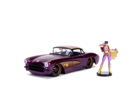 Jada Figura De batgirl con coche chevy corvette 1957 licencia dc comics 100 escala 124 8