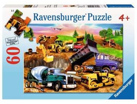 Puzzle RAVENSBURGER Construction crowd rompecabezas 60 pieza(s) Vehículos