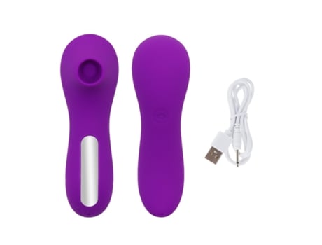 Vibrador de masaje de succión de 10 frecuencias para mujeres (púrpura) VEANXIN