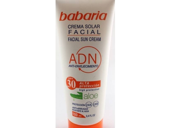 Protector Solar BABARIA Aloe Vera SPF 30 (100 ml)