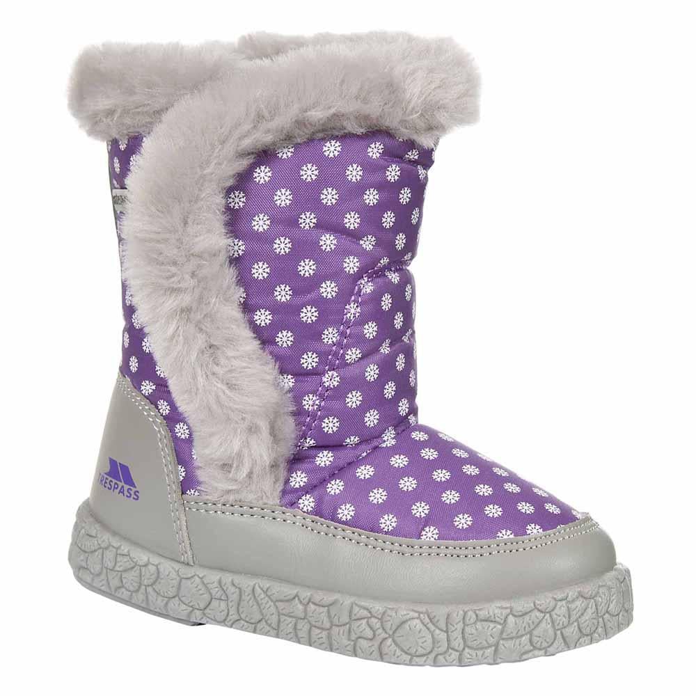 Tiganfemale Snow Boot botas de nieve niñas esqui unisex trespass neve morado para eu 24