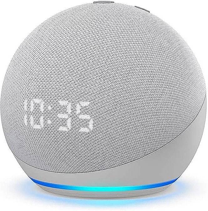 Altavoz Inteligente ECHO Echo Dot 4G Reloj (Alexa - Blanco)