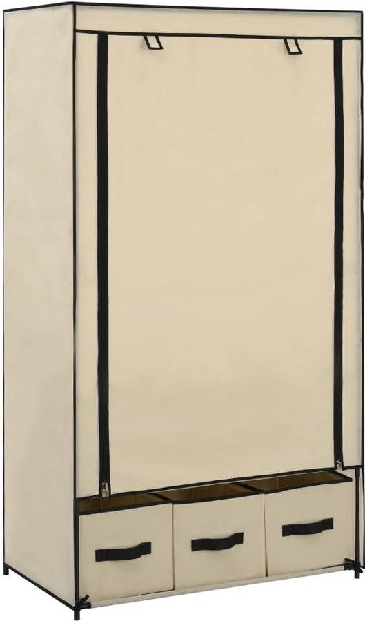 Guardarropa VIDAXL 87x49x159 cm Tejido beige