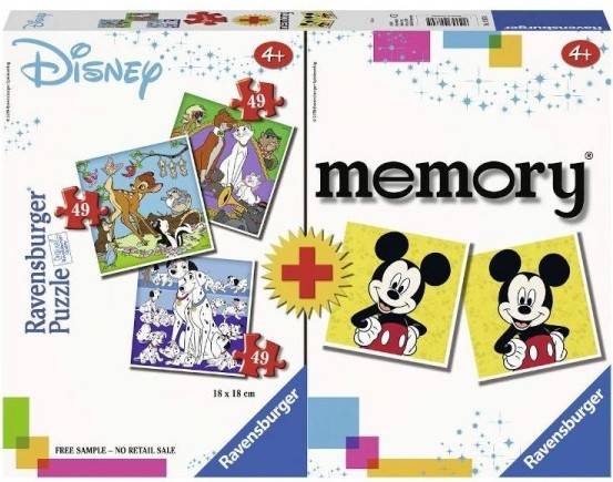 Puzzle RAVENSBURGUER Memory Mickey (Edad Mínima: 4 Anos - 49 Piezas)