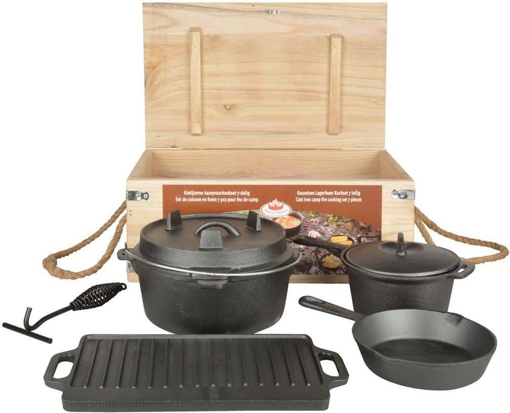 Conjunto de Cocina para Camping ESSCHERT Negro