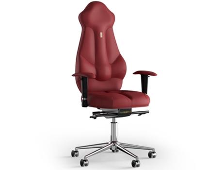 Silla de Escritorio Ergonomica KULIK SYSTEM Imperial PU Cuero (Rojo -130x50x50cm)