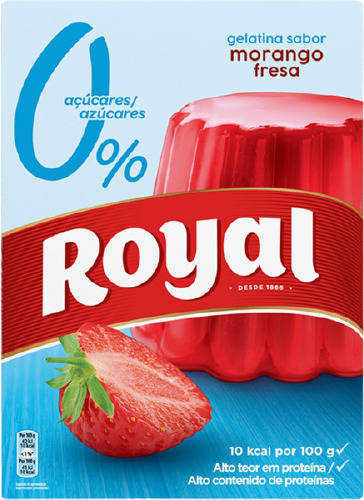 Gelatina ROYAL 0% Fresa (31 g)