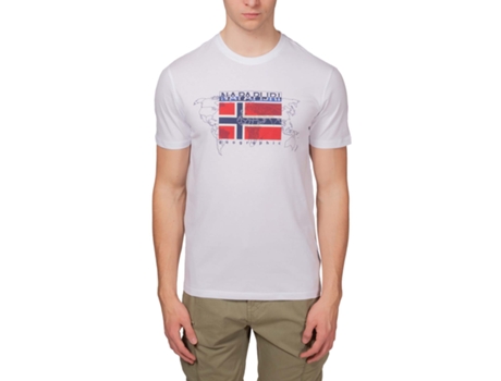 Camiseta de Hombre NAPAPIJRI Blanco (L)