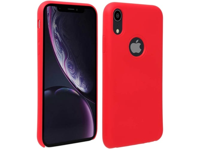 Funda iPhone XR AVIZAR Silicona Rojo