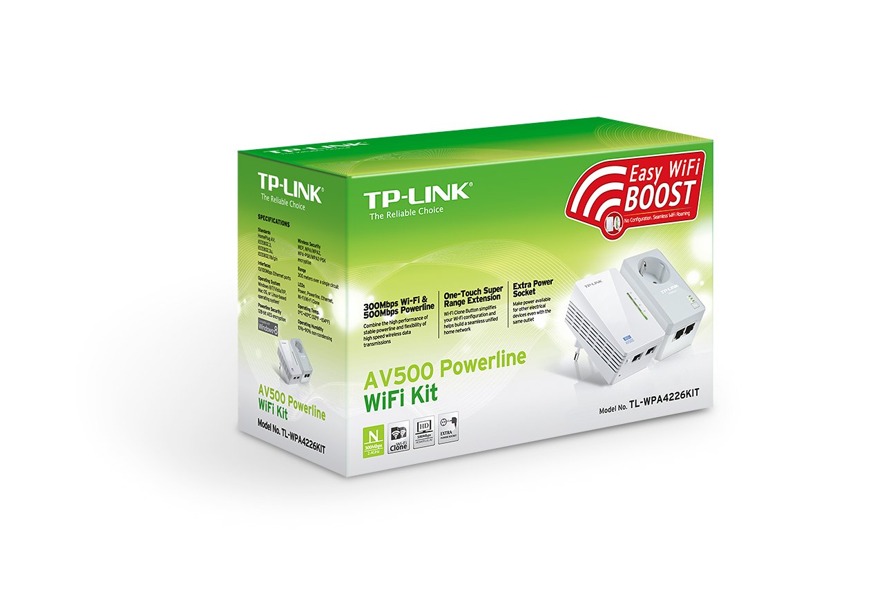 Poweline TP-LINK TL-WPA4226 KIT (AV500 - N300 - Passthrough)