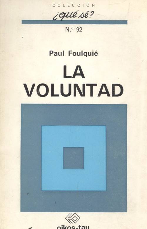 Libro La Voluntad de Paul Foulquié (Español)