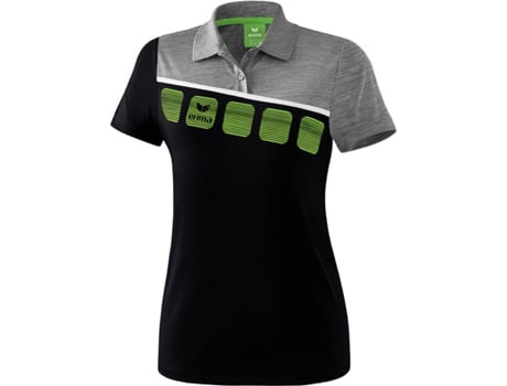 Polo para Mujer ERIMA 5-C Negro, Blanco, Gris para Multideportes (36)