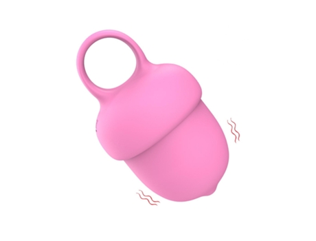 Vibrador de masaje de silicona resistente al agua de 10 frecuencias (rosa) VEANXIN