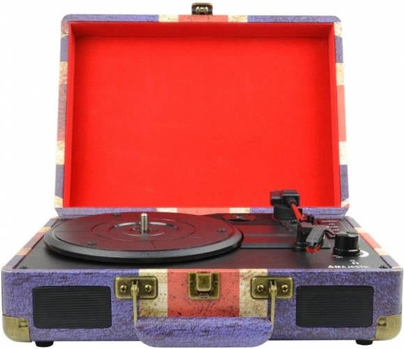 Tocadiscos New Majestic tt43 btusbsdax de por correa azul rojo blanco 334578 rpm digital cartucho sd