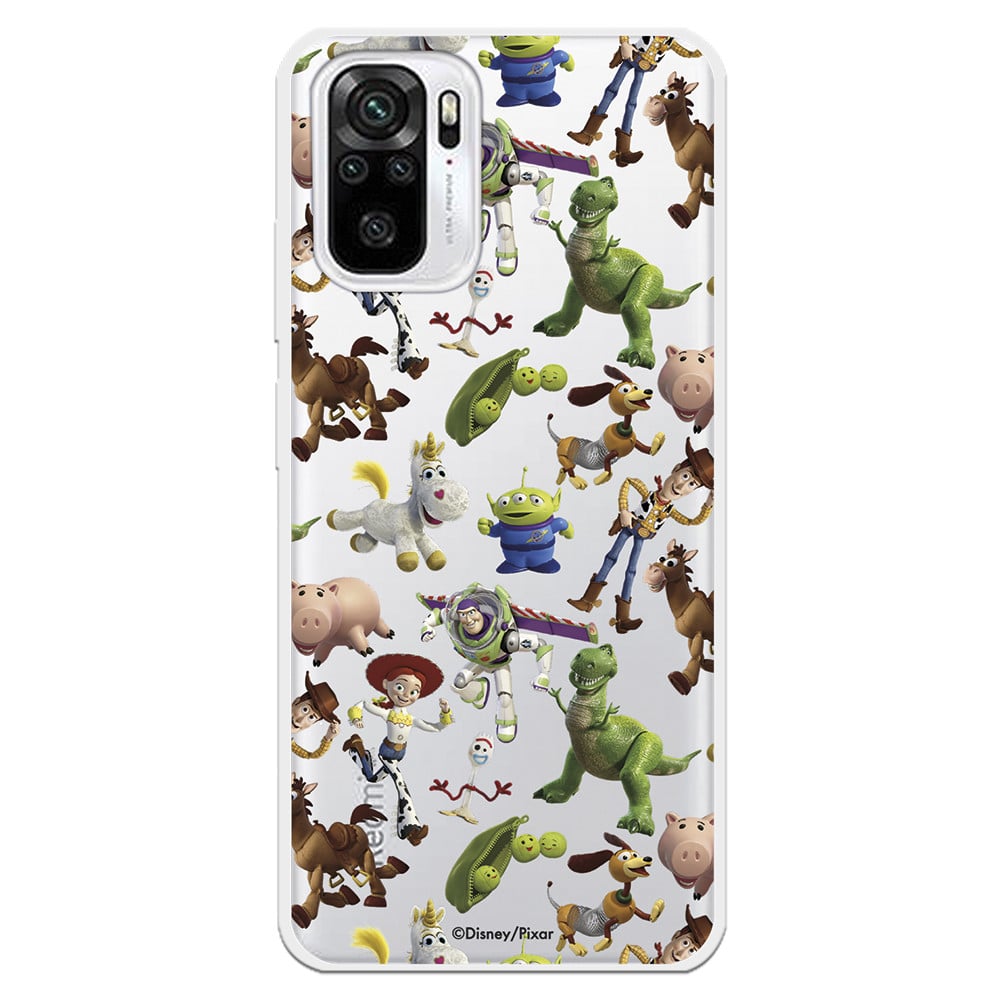 Funda para Xiaomi Redmi Note 10 Oficial de Disney Muñecos Toy Story Siluetas - Toy Story