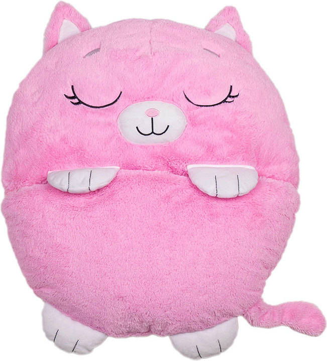 Peluche Dormi Locos gato rosa pequeño 140 cm color medio 506040