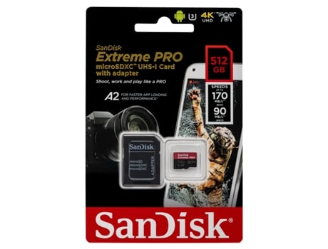 Tarjeta de memoria SANDISK 512GB MicroSDXC UHS-I