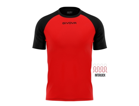 Camiseta de Niños para Fútbol GIVOVA Rojo (4XS)