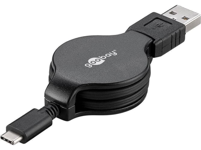 Cable USB GOOBAY (USB-C - USB-C - 1 m - Negro)