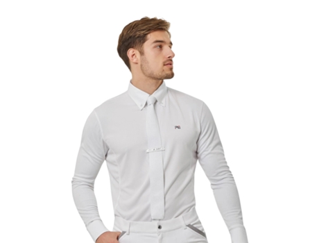 Camisa Manga Larga para Hombre PREMIER EQUINE (XL - Blanco)