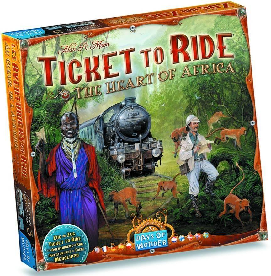 Expansión para Juego de Mesa DAYS OF WONDER Ticket to Ride - The Heart of Africa (Edad Mínima: 8 Años - Dificultad: Intermedio)