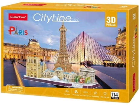 Puzzle 3d World brands torre eiffel paris 8 años 114