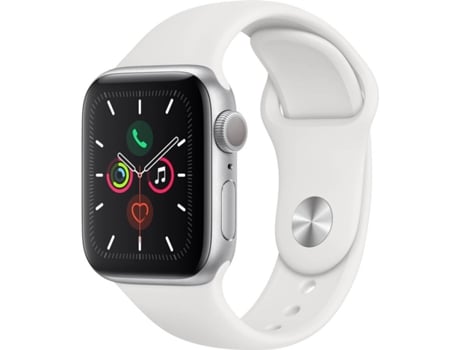 APPLE Watch Series 5 GPS (Recondicionado Reuse Como Nuevo - 40 mm - Aluminio - Plata, Blanco)