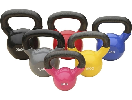 Kettlebell SPORTI FRANCE (Rojo, Negro-16 kg)