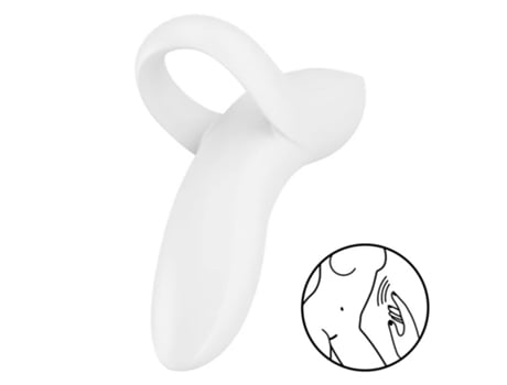 Satisfyer Bold Lover White Vibrator Thimble 1ud