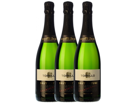 Espumante TORELLÓ Torelló Brut Nature Cava Gran Reserva (0.75 L - 3 unidades)