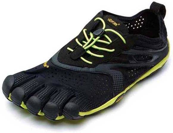 Vrun Zapatillas Hombre para vibram fivefingers running bikila evo 2 negro corrida 46