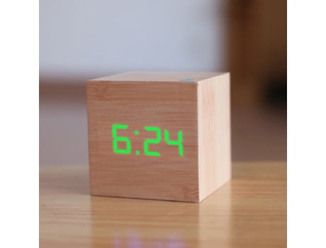 Despertador Digital de Madera con Leds SLOWMOOSE[G]