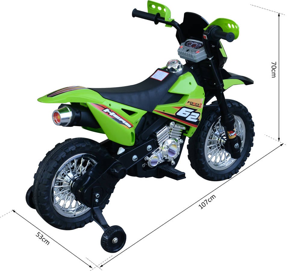 Moto Eléctrica HOMCOM Force Z (6V - Roja)