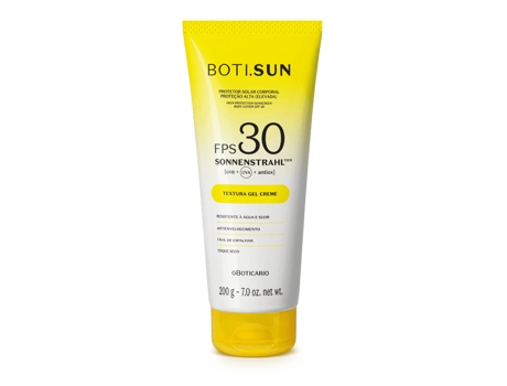 Protector Solar O BOTICÁRIO Boti.Sun Corporal Gel Crema FPS30