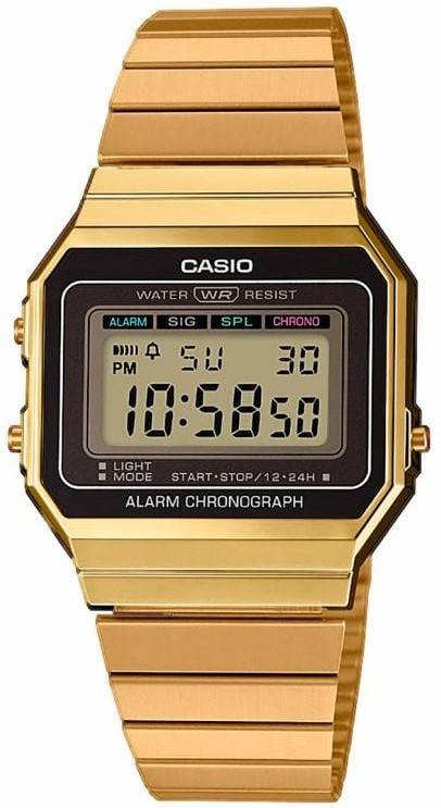 Reloj Digital CASIO Mujer (Acero - Dorado)