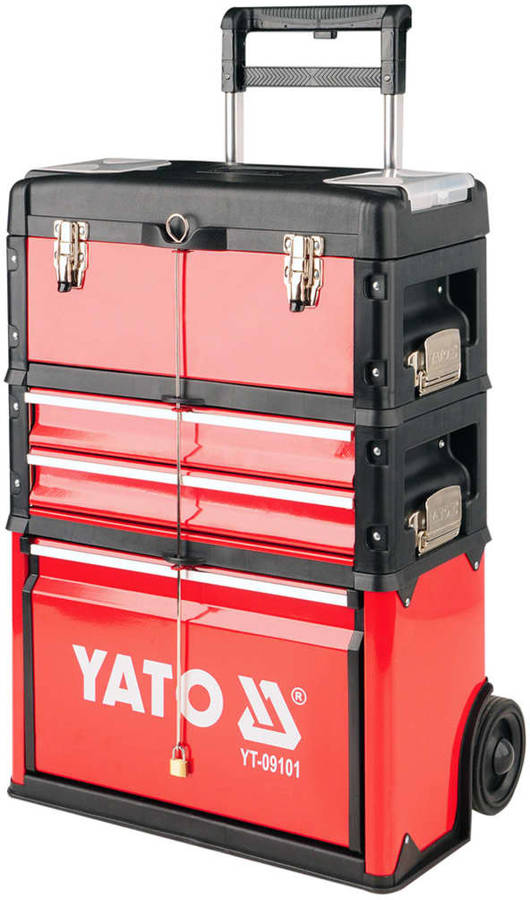 Yato Coffret Doutil modulaire sur roues avec 3 parties yt09101 carrito de herramientas con cajones 52x32x72