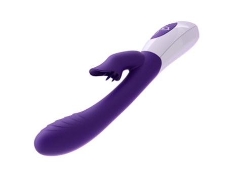 Vibrador de masaje para lamer la lengua de silicona 2 en 1 para mujeres (púrpura) VEANXIN