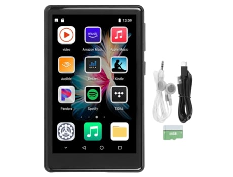 Reproductor MP3/MP4 Bluetooth YIZHOOD MP03 4.0Inch 32G ROM 64G TF (Negro)