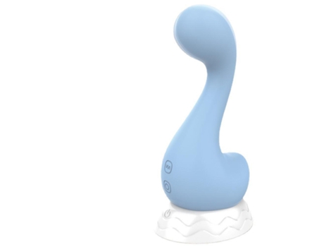 Vibrador de silicona a prueba de agua con 7 modos de vibración para lamer 7 para mujeres (azul) VEANXIN