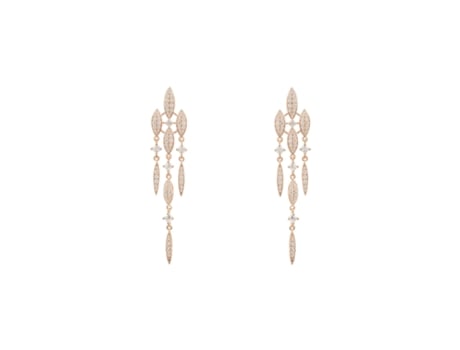 Pendientes Valencia Statement de Oro LATELITA Blanco Rosa